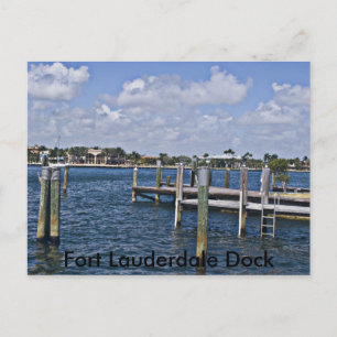 Holzsteg, Fort Lauderdale Dock Postkarte