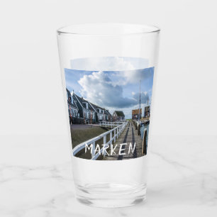 Holzsteg in Marken, Niederlande Glas
