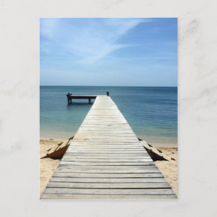 Holzsteg Roatán Postkarte