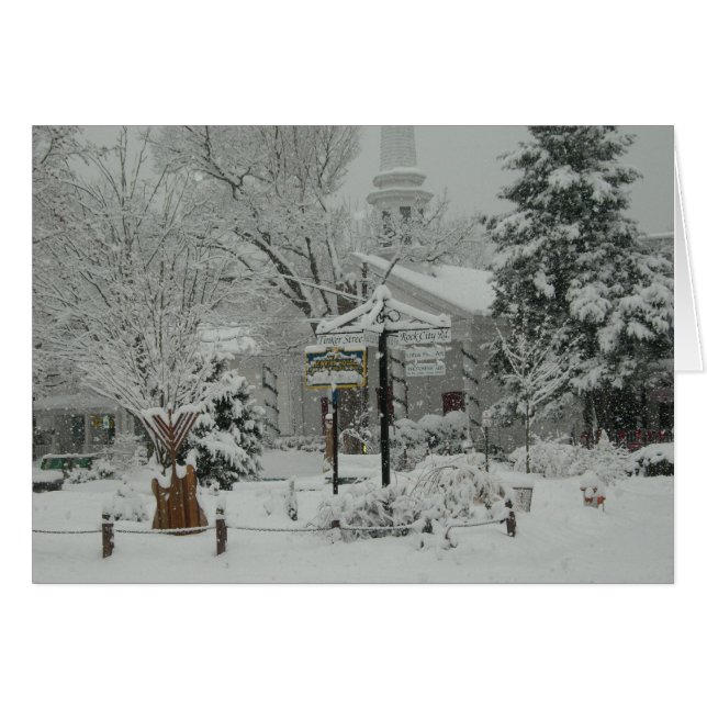 Holzstock, NY Town Square (Vorderseite (Horizontal))