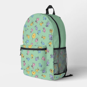 Holzstock Zucker Pop Kunstmuster Bedruckter Rucksack