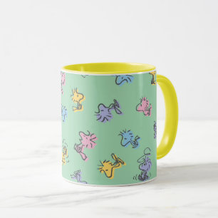 Holzstock Zucker Pop Kunstmuster Tasse
