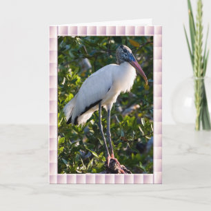 HolzStorchenkarte Karte