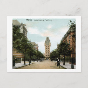 Holzstrasse, Mainz, Deutschland Vintage Postkarte