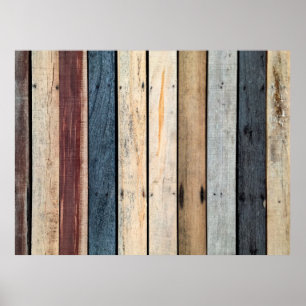 Holzstruktur Erdboden, Textur,Holz,Rücken Poster