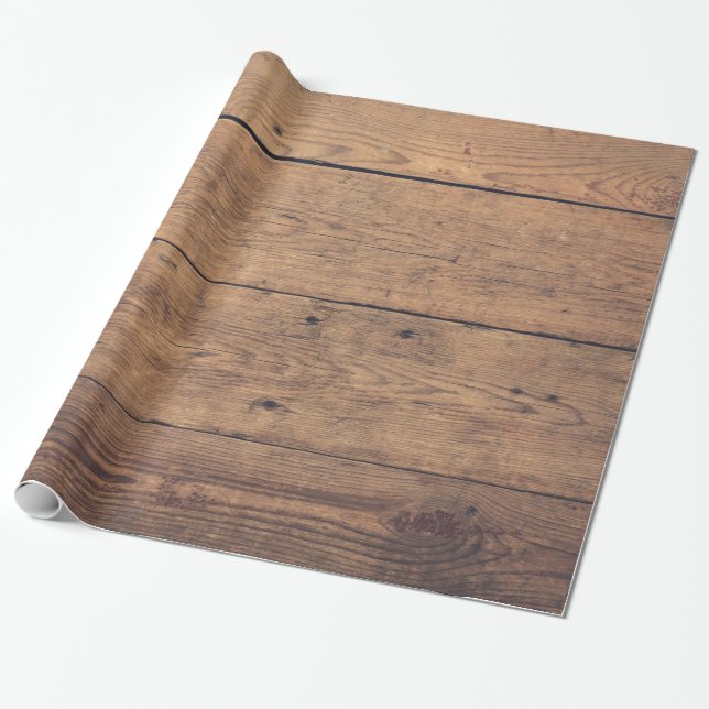 Holzstruktur Geschenkpapier (Ungerollt)