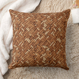 Holzstruktur in braun und beige kissen