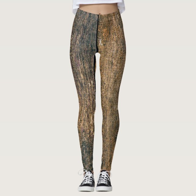 Holzstruktur Leggings (Vorderseite)