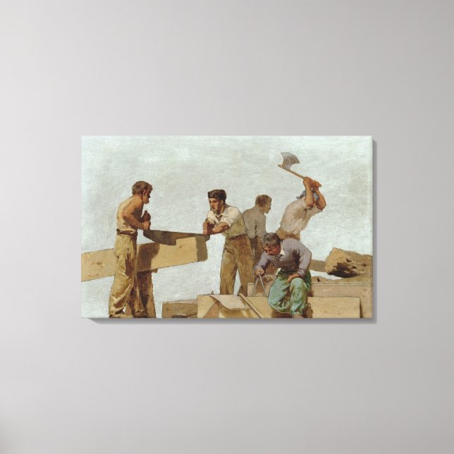 Holzstruktur Leinwanddruck (Vorderseite)