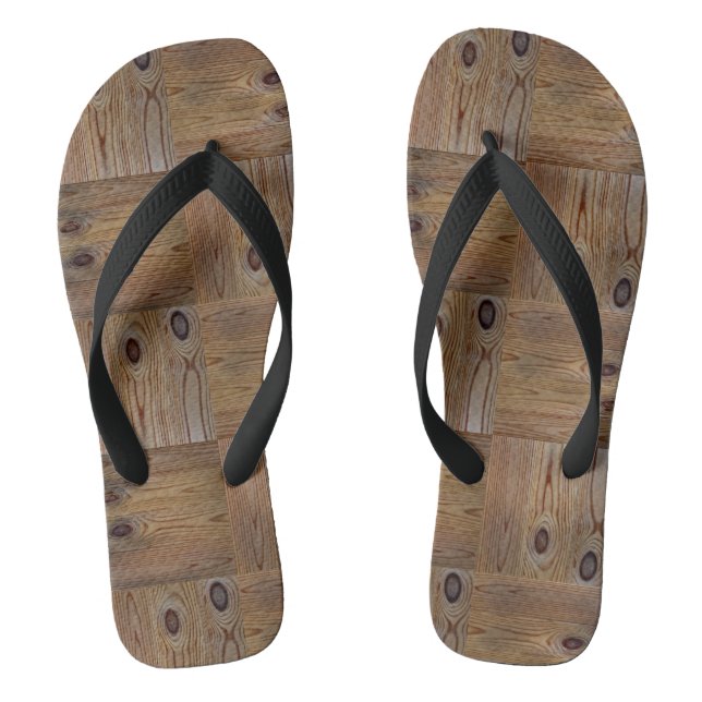 Holzstruktur, Naturholz Flip Flops (Fußbett)