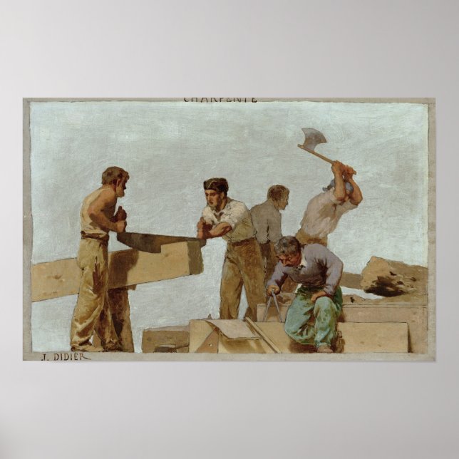 Holzstruktur Poster (Vorne)