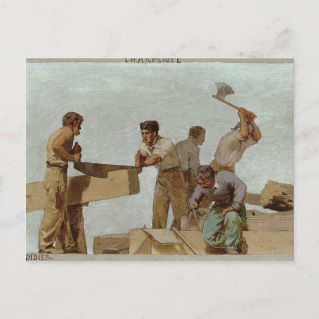Holzstruktur Postkarte (Vorderseite)