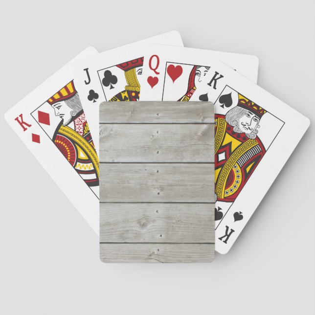 Holzstruktur Spielkarten (Rückseite)