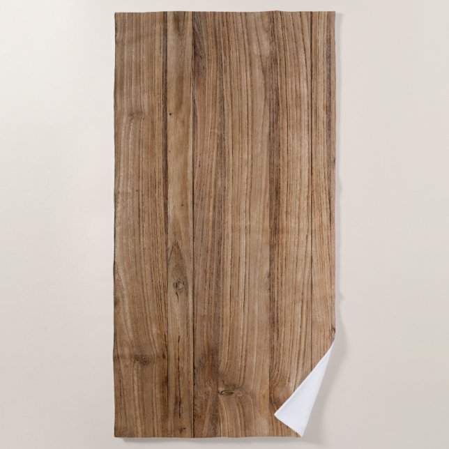 Holzstruktur Strandtuch (Vorderseite)