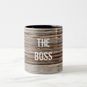 Holzstruktur-Vorlagen-Tasse Zweifarbige Tasse