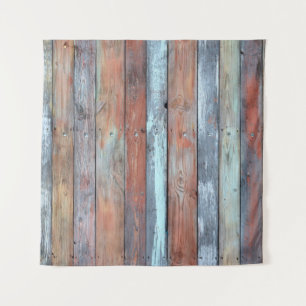 Holztäfelung, altes mehrfarbiges Holz Wandteppich