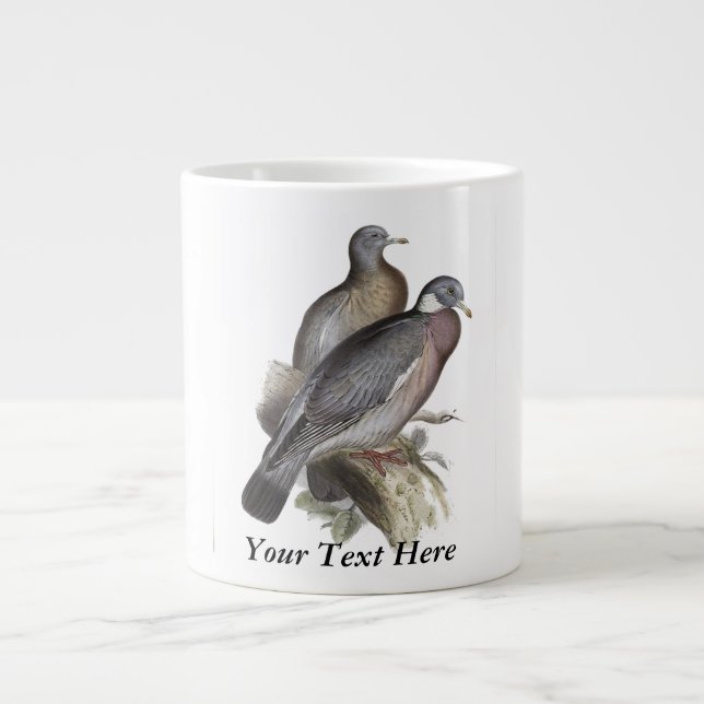 Holztaube Jumbo-Tasse (Vorderseite)