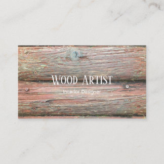 Holztexturdesign Visitenkarte