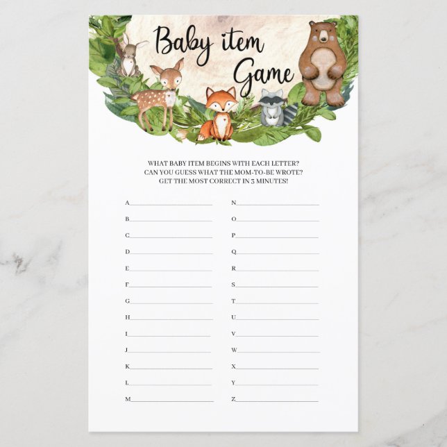 Holztiere Holzschnitzel, Grünpflanzen Babyartikel (Vorderseite)