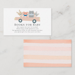 Holztiere Pink Car Book Request Begleitkarte