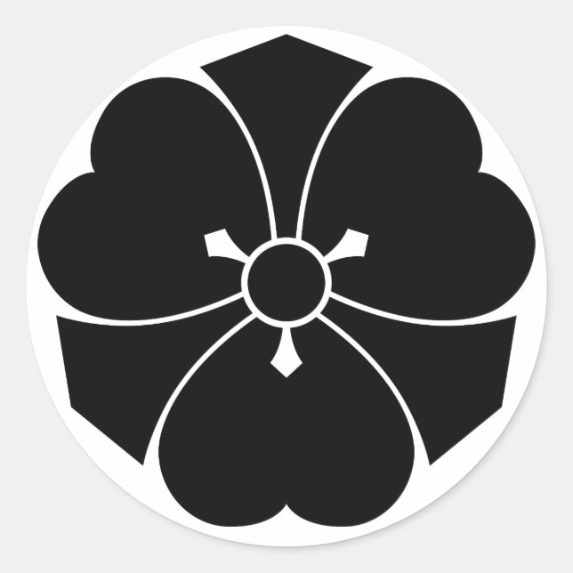 Holztruhe mit Schwertern Runder Aufkleber (Vorderseite)