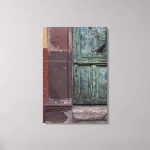 Holztür Abstrakt Leinwanddruck