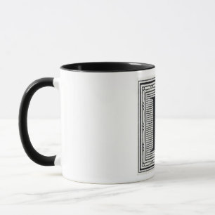Holztype "L" Holzschnitt Woodblock Initiale Tasse