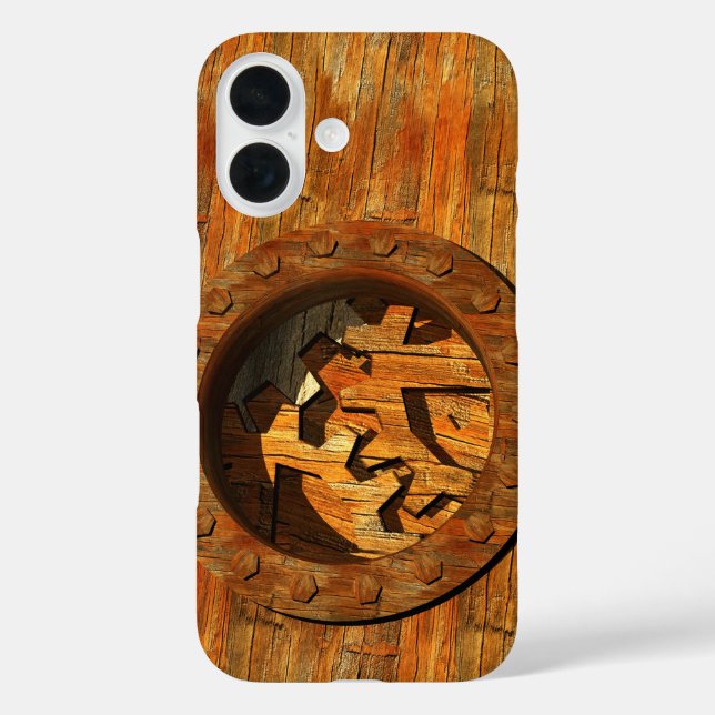 Holzuhr Case-Mate iPhone Hülle (Rückseite)
