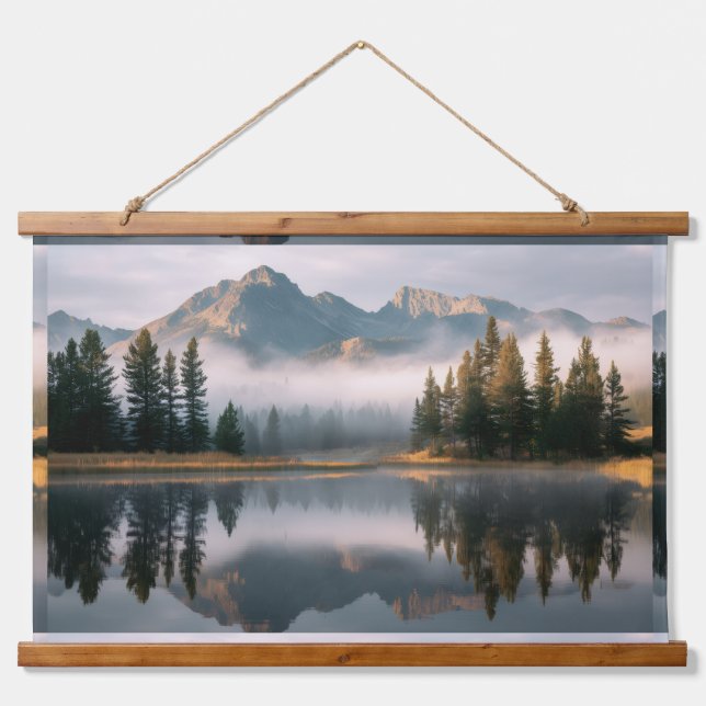 Holzvertäfelter Wandteppich Mit Holzrahmen (Vorne)