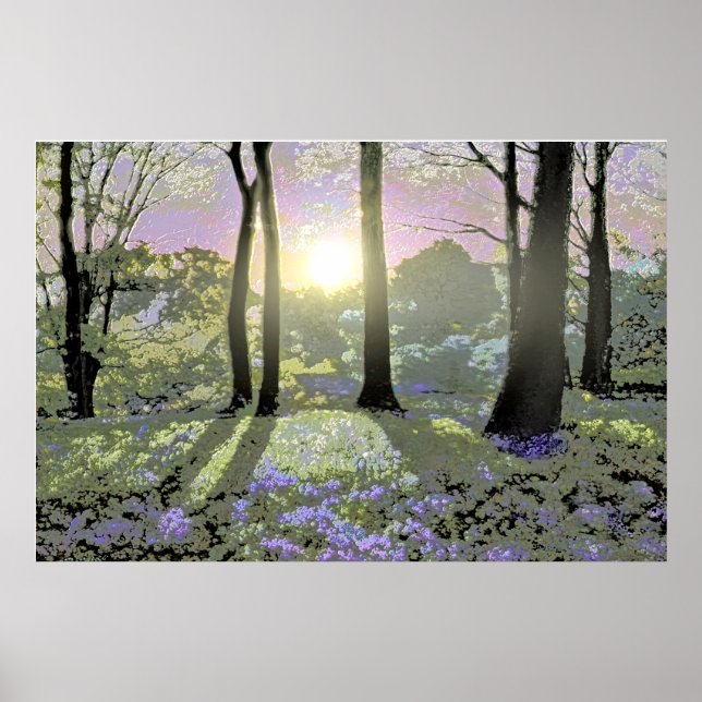 Holzvertäfelter Wandteppich Poster (Vorne)