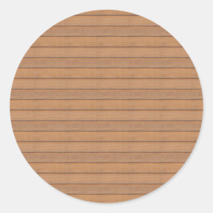 Holzvorlage Leere Elegant Trendy Nature Design Runder Aufkleber