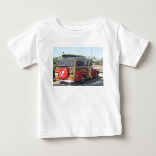 Holzwagen Baby T-shirt (Vorderseite)