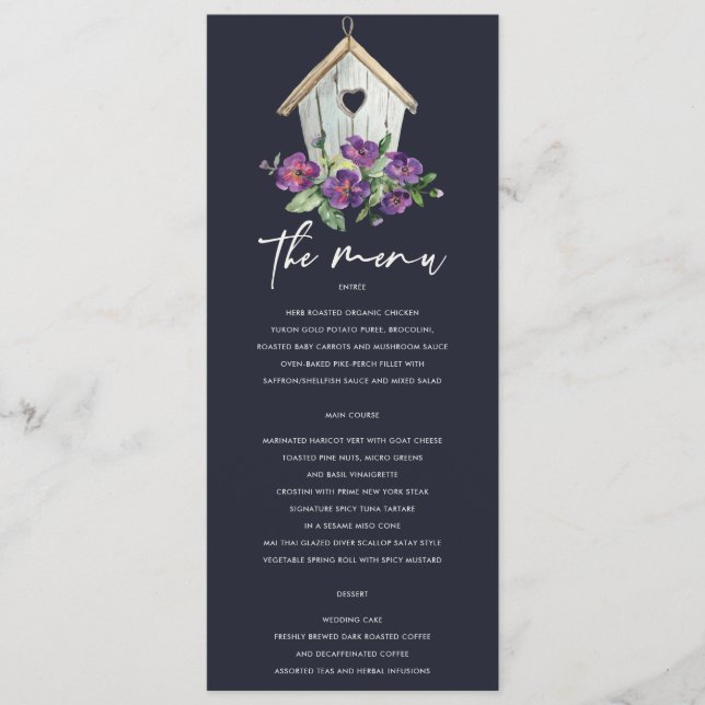 HOLZWÄSCHE AUS RUSTISCHEM HOLZ MENÜKARTE (Vorderseite)