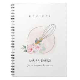 Holzweiße Wasserfarbe Koch Blumenkohl Rezept Notizblock