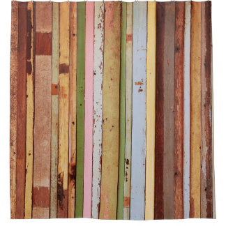 Holzwerkstoff: Vintage Tapete Textur Duschvorhang