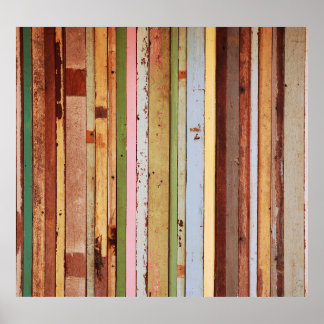 Holzwerkstoff: Vintage Tapete Textur Poster
