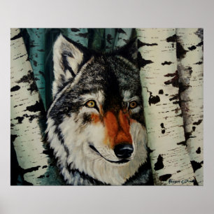 "Holzwolf" Poster