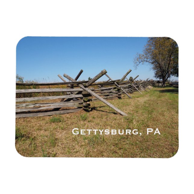 Holzzaun in Gettysburg PA Magnet (Horizontal)
