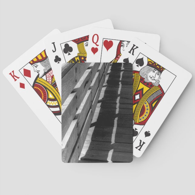 Holzzaun Spielkarten (Rückseite)