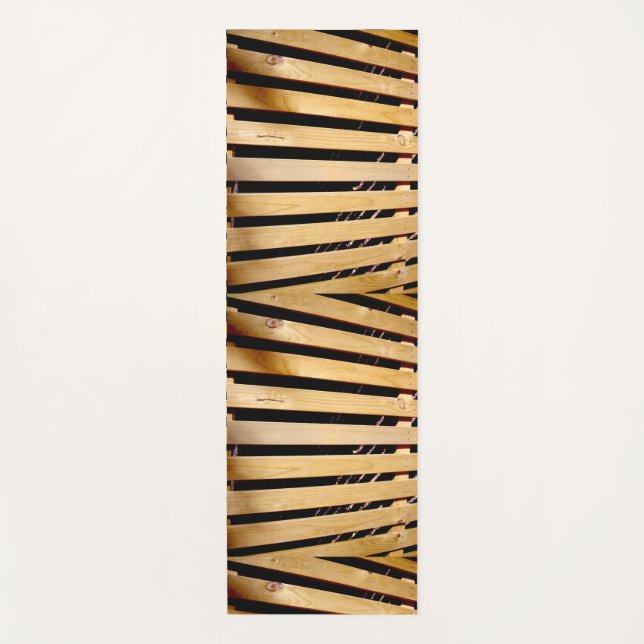 Holzzaunplatten, Yogamatte (Vorderseite)