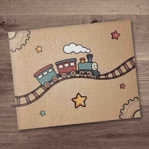 Holzzug Puzzle