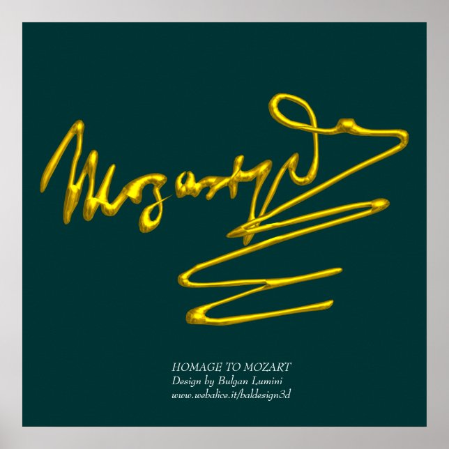 HOMAGE BIS MOZART, riesige Größe Poster (Vorne)