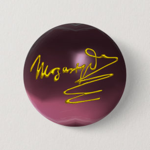 HOMAGE NACH MOZART, rosa Amethyste Button