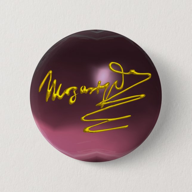 HOMAGE NACH MOZART, rosa Amethyste Button (Vorderseite)