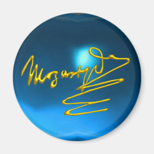 HOMAGE TO MOZART, blauer Saphir Magnet