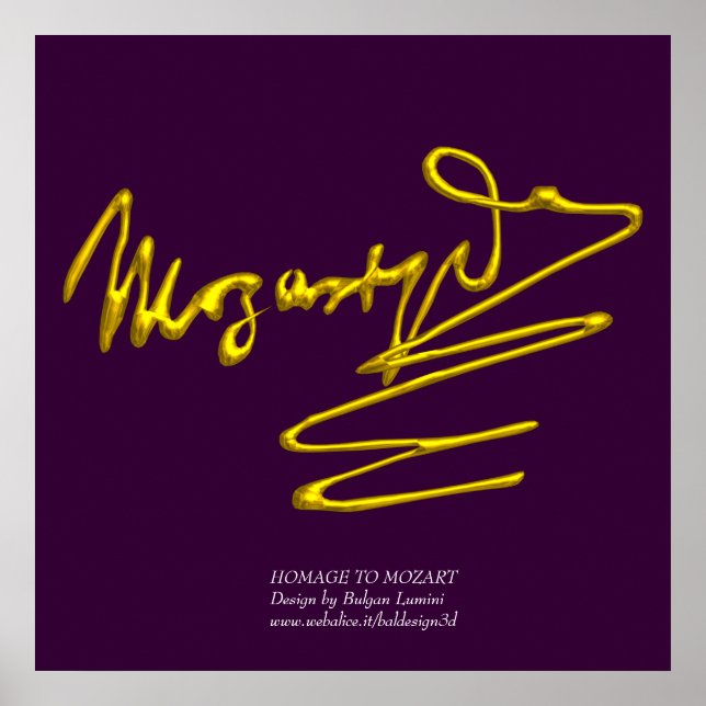 HOMAL NACH MOZART POSTER (Vorne)