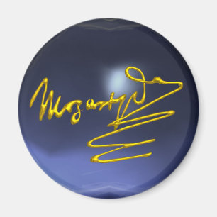 HOMAT NACH MOZART, blaues Topaz Magnet