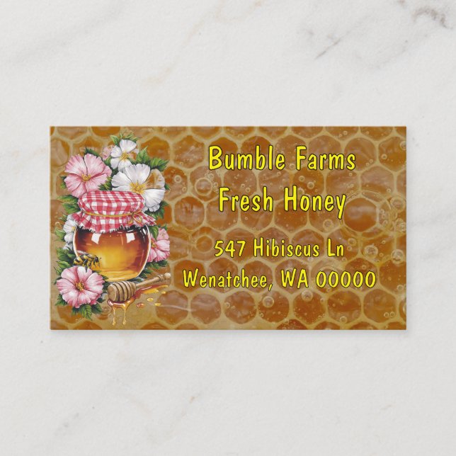 Home Apiary Thank You Card for packages Visitenkarte (Vorderseite)