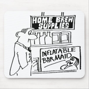 Home Brew Shop hat aufblasbare Bardame Mousepad