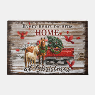 Home Christmas Doormat – Festive Welcome Mat for F Fußmatte